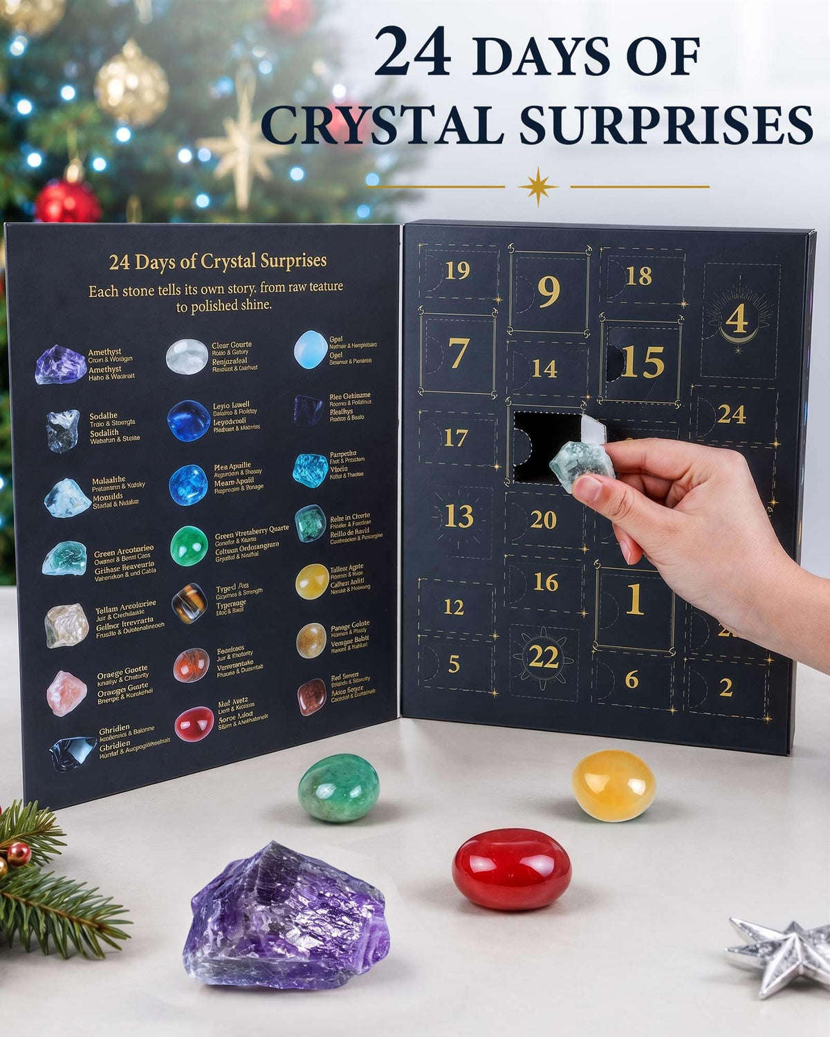 Crystal Advent Calendar 2026 for Women, 24-Day Christmas Countdown Calendar