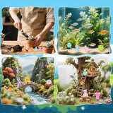 ShtNeeg 300PCS Mystery Mini Resin Animal Blind Bags, Glow in The Dark Tiny Animal Figures, 50+ Animal Combination Sets for Classroom Prizes, Party Favors, Fairy Garden & DIY Decor