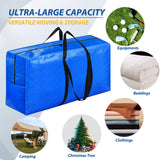 57 Gallon Extra Large Storage Bags, XXL Jumbo Large Moving Bags Heavy Duty, Storage Totes Moving Boxes Supplies for College, Foldable Duffle Bag for Travel, Christmas Tree Bag, 42x23x13.5inch - 2PACK