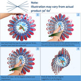 Eiryhope Hummingbird Animated Wind Spinner - 12In 3D Kinetic Hanging Sculpture, Creates Flying Hummingbird Animation Effect | Outdoor Garden Yard Decor, Unique Gift for Mom/Dad/Women/Men & Christmas