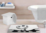 Jay Franco Disney Nightmare Before Christmas Kids Bath Rug - Jack Skellington Soft, Non-Slip, Machine Washable, White Bathroom Mat 20 x 30