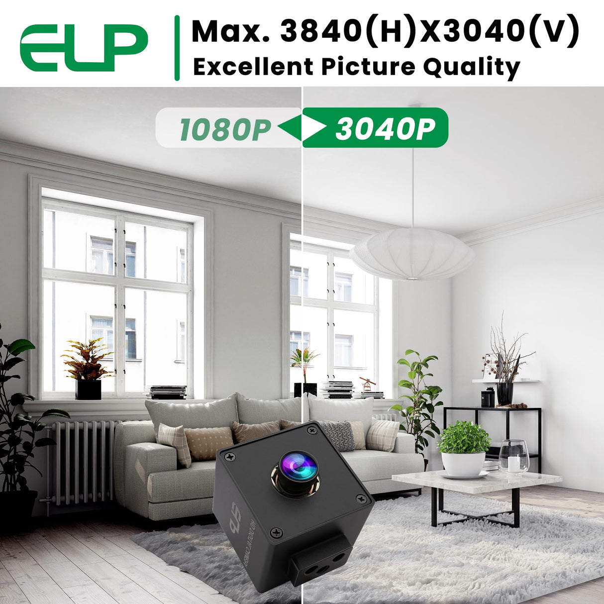 ELP 1080P 120fps USB Autofocus Camera for Computer 11.6mp Lightburn Camera Mini UVC USB2.0 Webcam High Speed PC Camera Wide Angle USB Security Web Camera for Laptop (100° Low distoriton Lens)