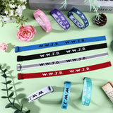 Haiabei 120 Pcs Webbing Bracelets What Would Jesus Do Bracelets Christian Gifts WWJD Braceletss Jesus You Christian Bracelet-s Bulk Adjustable Wristbands Colorful for Church Women Men Fundraisers