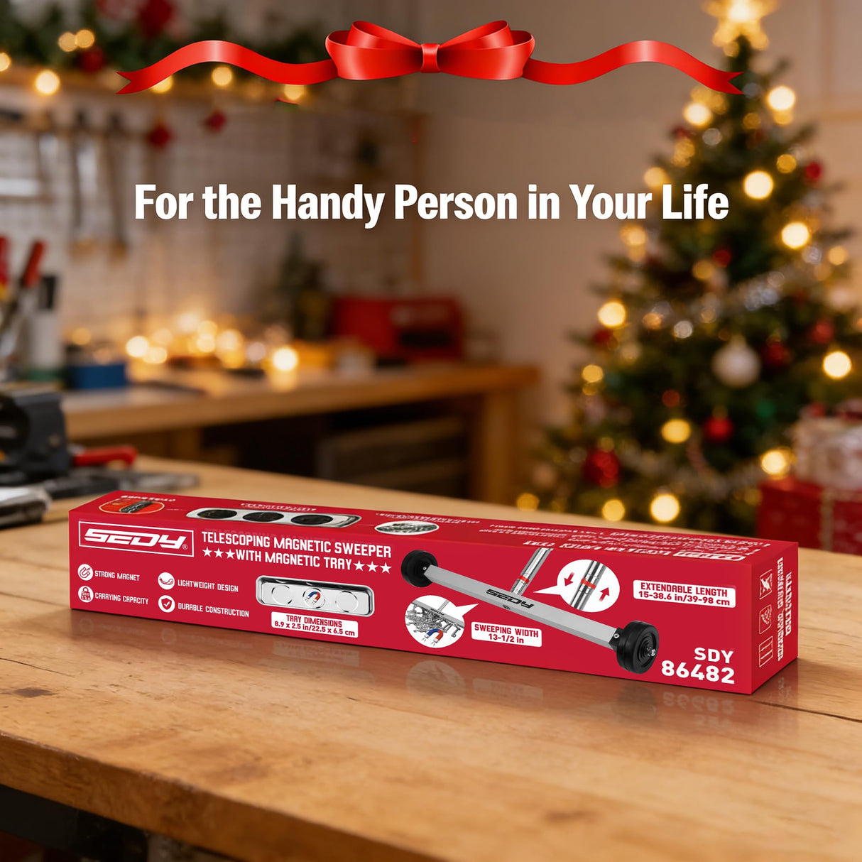 Magnet Sweeper Magnetic Nail Roller: 17-Inch Heavy Duty Magnet Nail Pickup Rolling Tool with Telescoping Adjustable Handle 8.8-Pound Capacity Ideal for Workshop Garage Yard Construction Cleanup