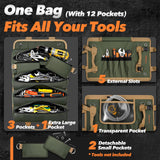 Gifts for Men, Roll Up Tool Bag, Anniversary Birthday Gifts for Men Dad Husband Him Boyfriend, Gift for Dad Who Have Everything, Portable Tool Organization for Mechanic Welding Electrician