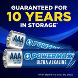 Powermax 100-Count Triple AAA Batteries, Ultra Long Lasting Alkaline Battery for Home and Office, 10-Year Shelf Life, Reclosable Packaging