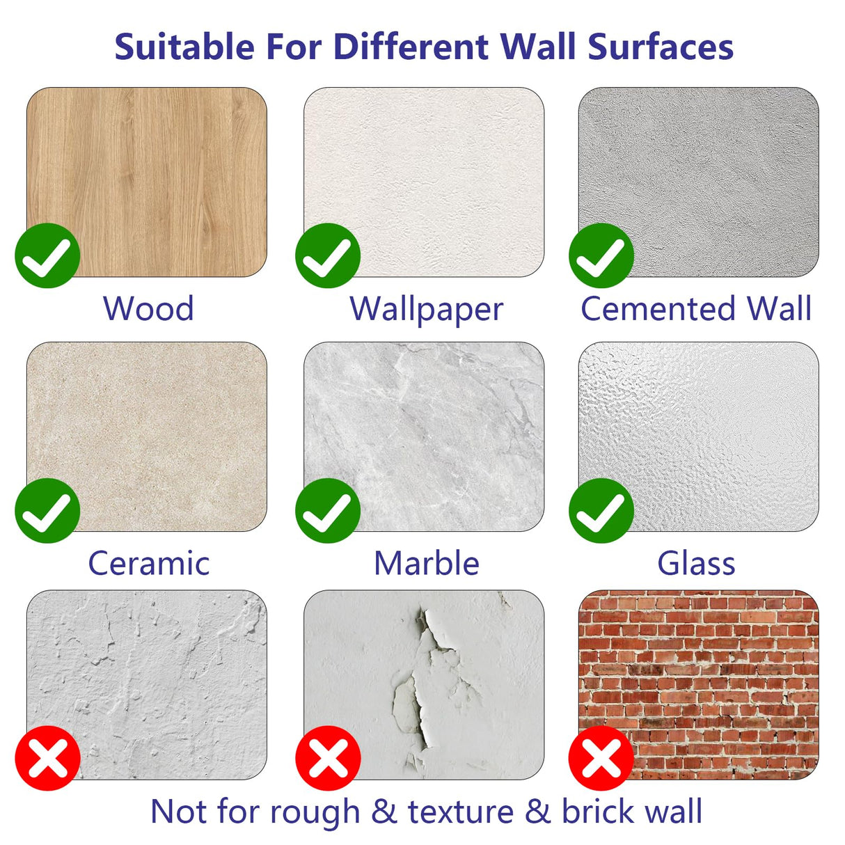 HOME MASTER HARDWARE Self Adhesive Wall Protector Square 4 inch, 10 Pack Door Handle Wall Shield Guard Door Stop, Rigid Vinyl Wall Protection Pad White