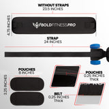 Hip Thrust Belt For Dumbbells Heavy, Kettlebells, Plates - Ultra-Durable Booty Belt for Hip Thrust - Hip Thrust Pad With Weight Support Pouches for Ultimate Stability and Comfort - Weight Lifting Belt