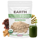 Organic Earth Irish Sea Moss Powder 8oz - Wildcrafted Sea Moss Organic with Bladderwrack & Burdock Root Powder - Thyroid, Digestion Support & Healthy Skin - USDA Certified Organic