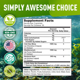 BioVit Sea Moss Gummies - Wildcrafted Irish Sea Moss for Adults & Kids - Seamoss Gel with Bladderwrack & Burdock Root Extract - 60 Vegan Gummies