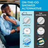 DuraCleanse Body Wipes for Adults Bathing No Rinse (2 Pack) 100 XL Shower Wipes + 8 Travel Bath Sheets - 9" x 12" Extra Thick Adult Disposable Washcloths for Elderly Incontinence & Camping Essentials