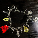 FFtto Bracelet Rhinestone Tassel Bracelet with Classic pins Memorial Collection for Fans Gift