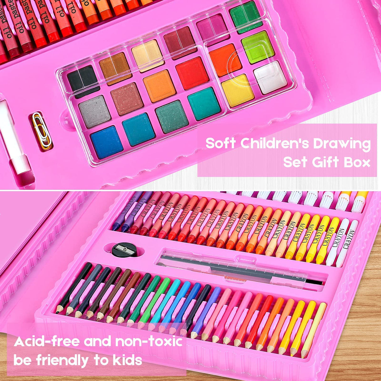 iBayam Stocking Stuffers, Art Supplies, Arts and Crafts for Kids Ages 8-12, Teens Girls Christmas Gifts, 251-Pack Art Set Case with Trifold Easel, Sketch Pads, Gifts for 5-12 Year Old Girl