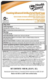 Health Guard Foaming Antibacterial Hand Soap #21352, for use with discontinued Member's Mark/Sam's Club/Ecolab soap dispenser, same formula as discontinued soap #915169, 4/1000 mL refill bags