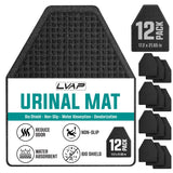 12 Pack - Professional Urinal Floor Mats for Men Bathroom | Non-Slip Urinal Mats | Disposable Bathroom Urinal Pads for Commercial Restrooms