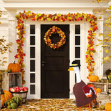 Silicherry 3 Set Halloween Goose Outfit Fall Christmas Lawn Porch Goose Cloth Costume Thanksgiving Xmas Outdoor Patio Yard(Novel Style)