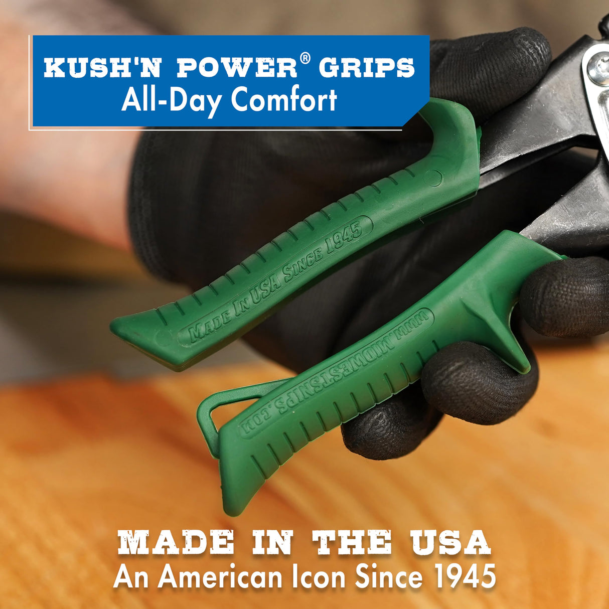 MIDWEST Blackout Series Aviation Snip - Left and Right Cut Offset Tinner Shears, Made in the USA - MWT-6510CO-NP
