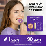 Natural Saffron Supplements - Pure Saffron Extract 88.5 mg - Made in USA - Mood | Focus | Vision | Energy Support - Eye Health for Women & Men - NonGMO Vegan Pills - 90 Powder Capsules, 3 Month Supply