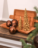 DN DECONATION Brown Glass Christmas Ball Ornaments, Set of 9, 3' Hanging Christmas Baubles for Xmas Tree Decoration, Wedding Party Gift