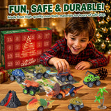 Advent Calendar 2026 Kids Boys,Dinosaur Monster Truck 24 Days Countdown Toy