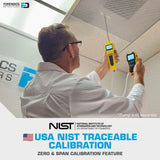 USA NIST Calibrated 4 Gas Monitor by Forensics | O2, CO, H2S, LEL | USB Recharge |