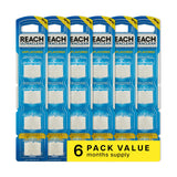 REACH Ultraclean Access Flosser Refill Heads, Unflavored, Plaque Remover for Teeth, Shred Resistant, for Hard to Reach Areas, Oral Care, PFAS Free, for Adults & Kids, 6 Pack, 28 Count