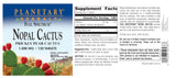 Planetary Herbals Full Spectrum Nopal Cactus, Prickly Pear Cactus, 1000 mg, with Prickley Pear Leaf - 120 Tablets
