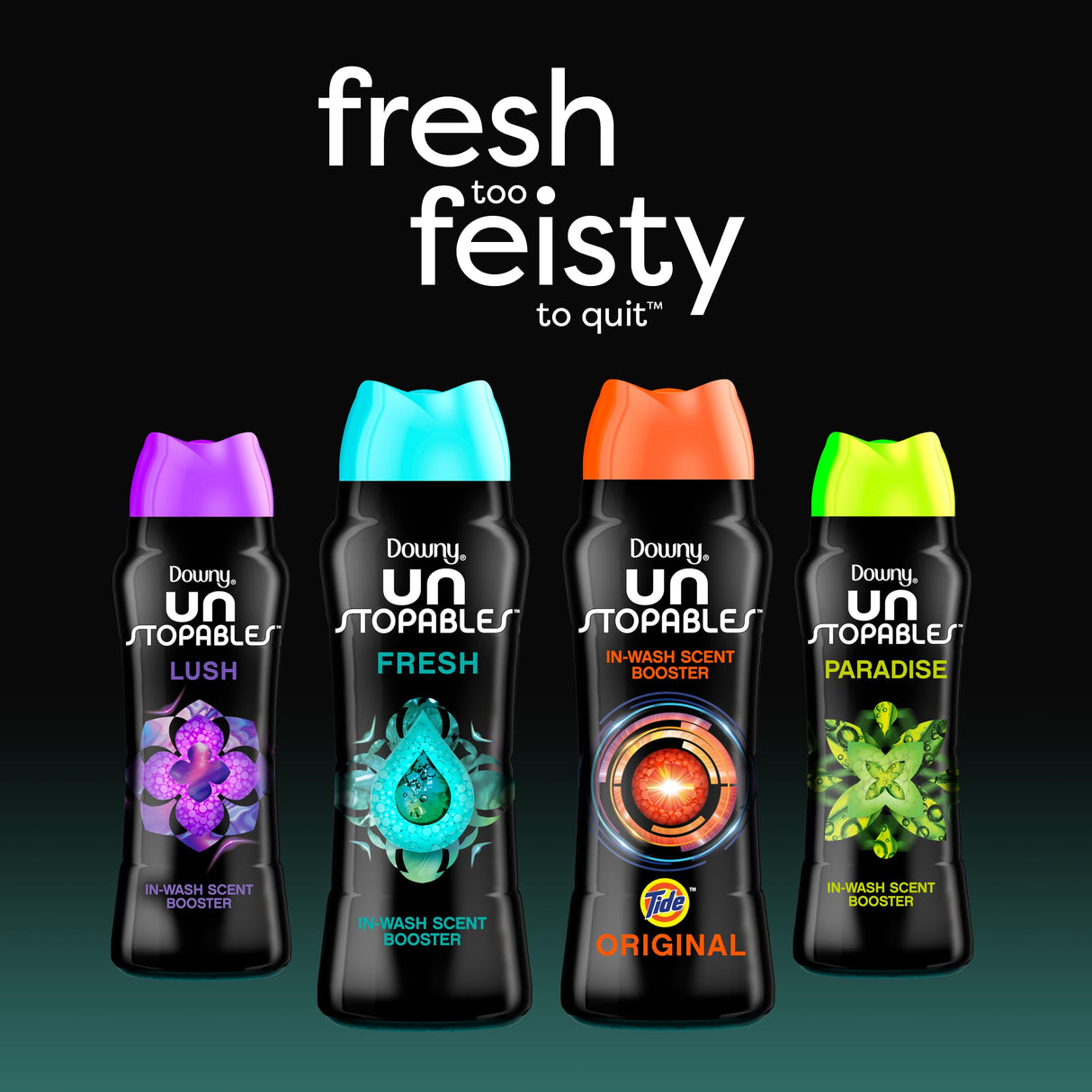 Downy Unstopables In-Wash Laundry Scent Booster Beads, Paradise, 24 oz