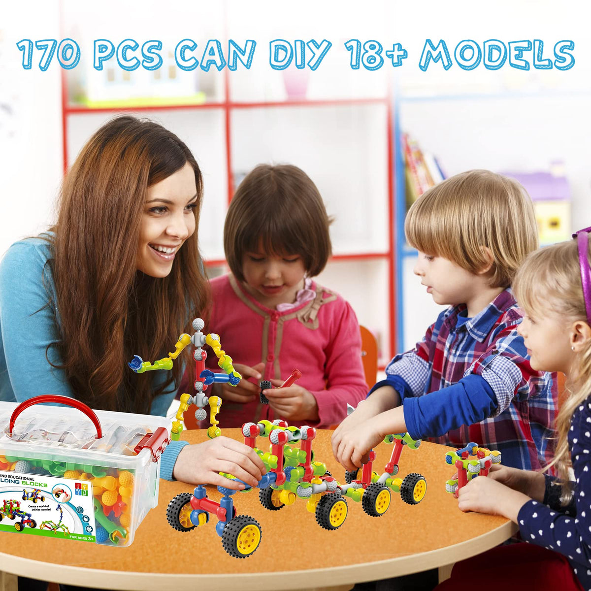 Building Toys for Kids Ages 4-8, STEM Toys for 3 4 5 6 7+ Year Old Boy Gift