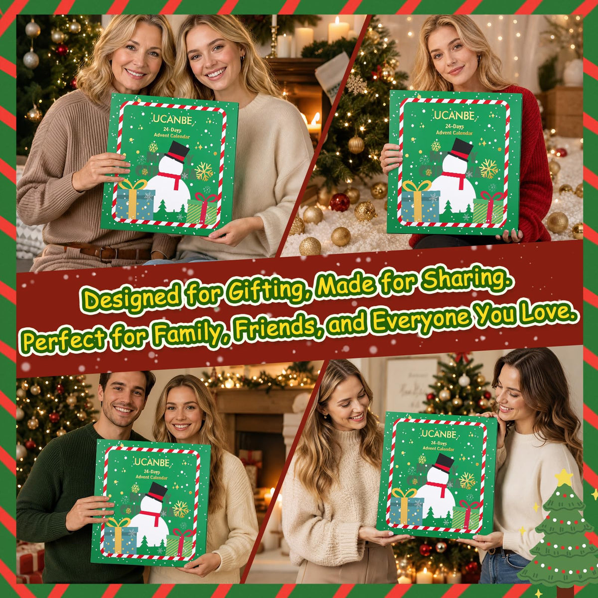 UCANBE Makeup Advent Calendar 2026 for Women Teens Girls, 24 Piece Christmas Holiday Gift Sets, Beauty & Cosmetic Surprises Countdown