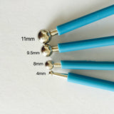 GOZOLA Concrete Countertop Caulking Tool, Metal Ball Tile Caulk Finishing Tool Used to Press The Tile Grout Coating for Bathroom Kitchen and The Rest of The Household