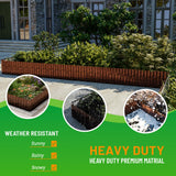 SnugNiture Corrugated Metal Garden Edging,8" x 20' Landscape Edging Border,Sturdy Metal Lawn Edging for Landscaping, Garden,Flower Bed and Yard