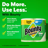 Bounty Paper Towels Quick Size, White, 16 Family Rolls = 40 Regular Rolls (Packaging May Vary)