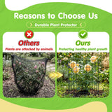 10 Pack Round Plant Protector from Animals – 30pcs 12" × 12" Metal Wire Mesh Garden Plant Cages Wire Plant Covers Pre-Bent Metal Mesh for Seedling Raised Bed Garden Protection for Vegetables Flower