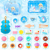 INNOCHEER Tea Party Set for Little Girls Toys, Toys for Kids, Tea Sets for Toddlers 3-5, Pretend Play Kitchen Toy, Birthday Christmas Princess Gifts Toys for 3 4 5 6 7 + Year Old Girls