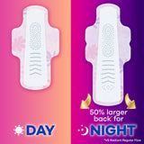 Always Radiant Feminine Pads for Women, Flexfoam Pads with Wings, Size 5, Extra Heavy Overnight Absorbency, Lightly Scented, 54 Count (Packaging May Vary)