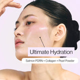 EARTHWARD Salmon DNA PDRN Collagen Pearl Mask | Hydrating Pink Glow Mask | for glass skin younger looking Korean Skincare 2.53 fl.oz