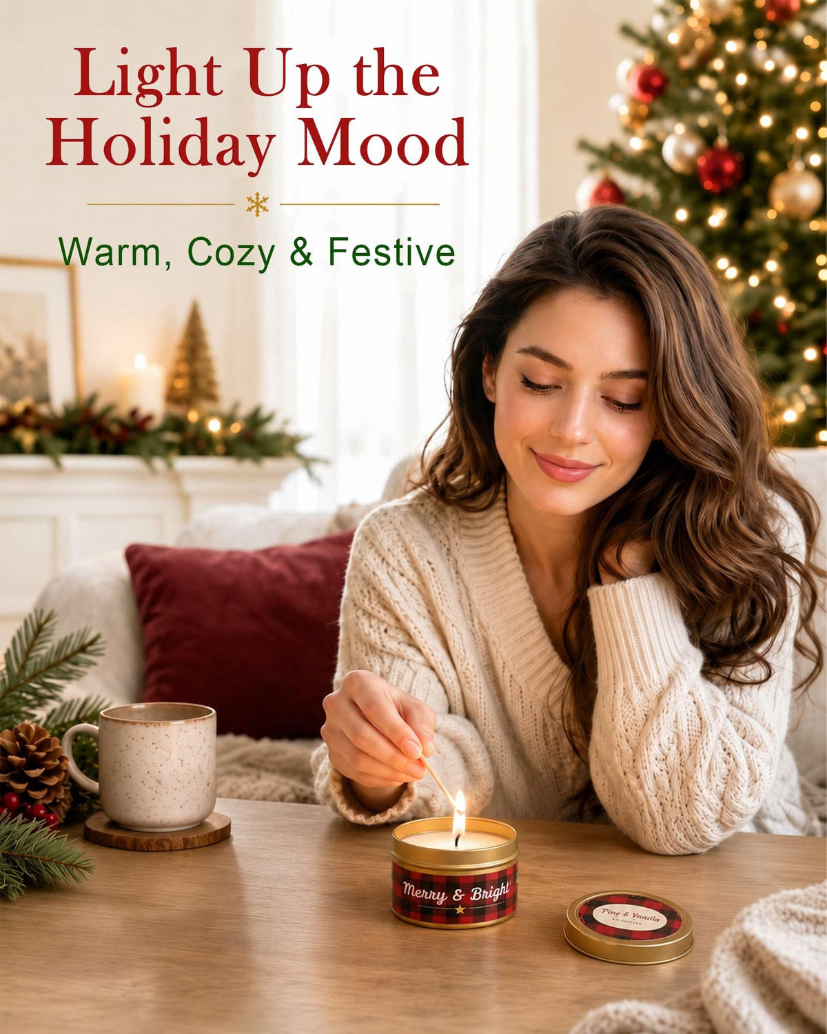 Candle Advent Calendar 2026, 24-Day Scented Candle Gift Set for Women
