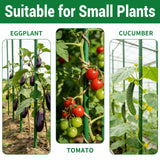 25 Pack Garden Stakes 4FT (48 Inch), Heavy Duty Steel Tomato Stakes with Plastic Coating, Plant Support Stakes for Outdoor Climbing Plants, Vegetables, Beans, Potted Plants & Garden Use