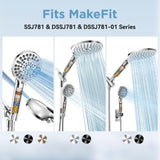 MakeFit Shower Head Filter Replacement Cartridge for SSJ781/DSSJ781/ DSSJ781-01/DSS1581 MakeFit Filtered Handheld Shower Head (2-PACK)