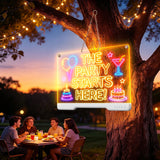 LED Drawing Board with 9 Light Effects, Rechargeable 16" Glow Doodle Note Message Board with Colors, Neon Light Up Drawing Pad Gift Ideas for Kids, Birthday, Christmas with Markers & Tracing Book