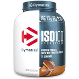 Dymatize ISO100 Whey Protein Powder Isolate, Chocolate Peanut Butter, 25g of Protein, 5 Pound, 5.5g BCAAs, Less Than 120 Cal., Gluten Free, 1g Fat, 1g Sugar, 2g Carb (71 Servings)