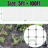 NONMON Bird Netting Deer Fence Netting 5 x 100FT Heavy Duty Garden Netting