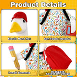 Back to School Porch Goose Outfits Goose Costume for School Outdoor Decor