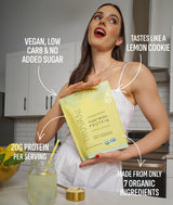 Truvani Vegan Pea Protein Powder | Lemon Cookie | 20g Organic Plant Based Protein | 10 Servings | Keto | Gluten & Dairy Free | Low Carb | No Added Sugar