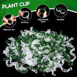 Vesici 1000 Pcs Support Garden Clips Tomato Vine Clips Grape Vine Tomato Clips for Climbing Trellis Orchid Flower Crop Vegetable to Grow Upright and Make Healthier, White and Green
