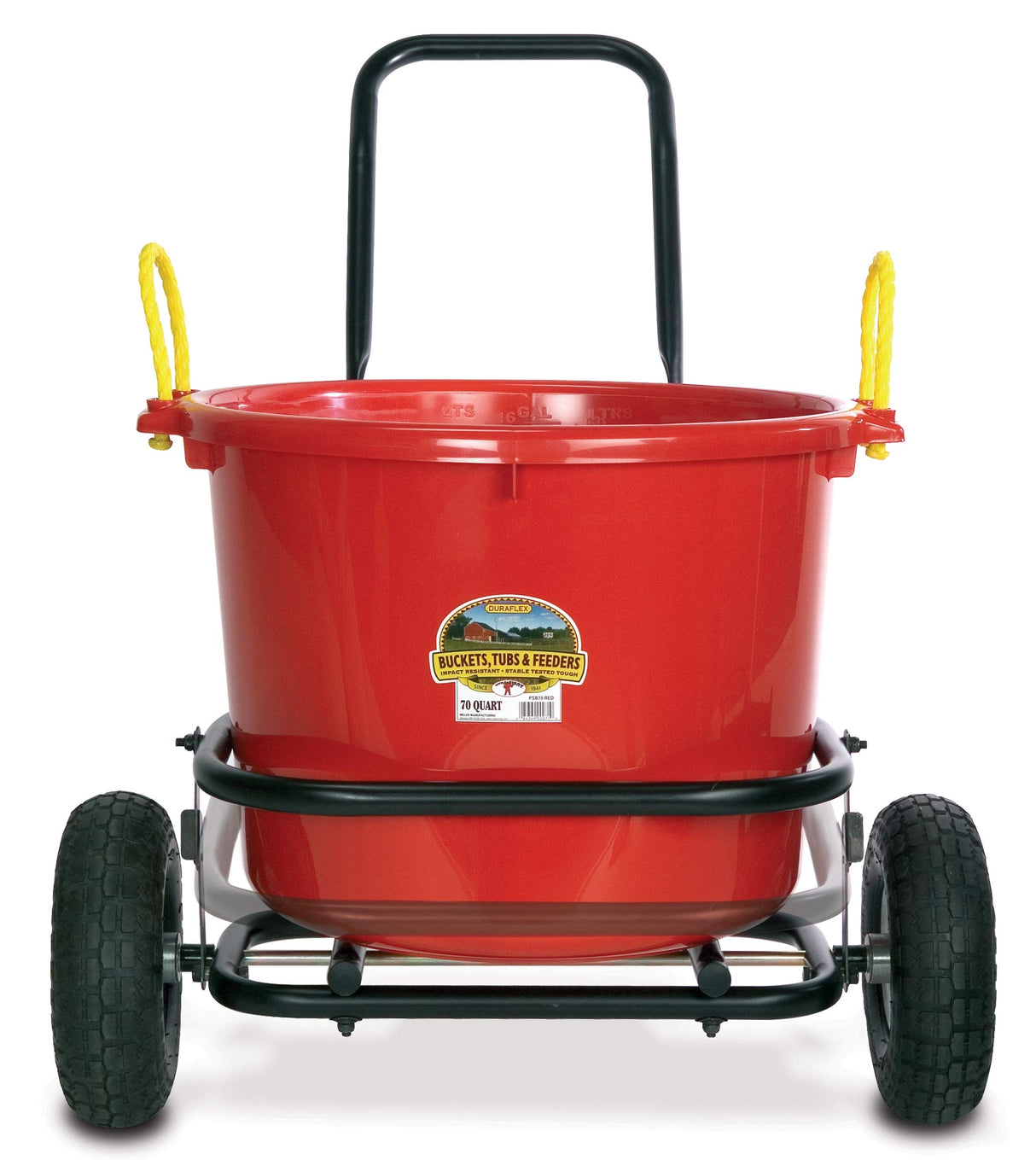 Little Giant® Muck Cart | Large Bucket or Tub Cart with Wheels | Holds Up to 350 lbs