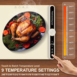 Small Warming Mat for Food Portable Rolled-up Silicone Food Warmers for Parties,Buffet,Countertop Electric Food Warming Mat 9-Level Precise Temp Control Keep Warming Last 18 Hours