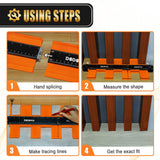 dodowin Connectable Contour Gauge 10+5inch, Mens Christmas Gifts for Dad Him Husband,Stocking Stuffers for Adult Men, Super Gauge Outline Shape Tool, Woodworking Tools,Anniversary Birthday Gifts Idea