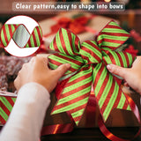 Tsorode Christmas Ribbon Wired 2.5 inch,6 Rolls 30 Yards Christmas Ribbon